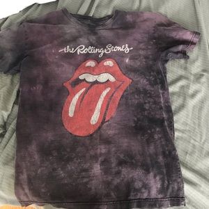 Tie dye Rolling Stones band tshirt
